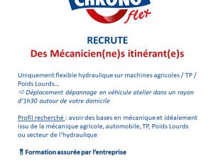 CHRONOflex recrute !