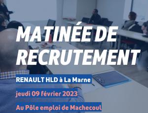 Matinée de recrutement de l'entreprise RENAULT HLD