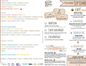 Programme du mois de septembre