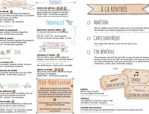 Programme du mois de juillet-août
