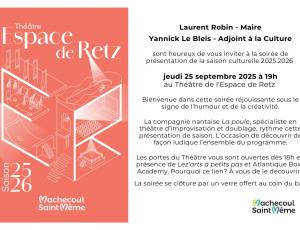 Rentrée culturelle à Machecoul-st-Même