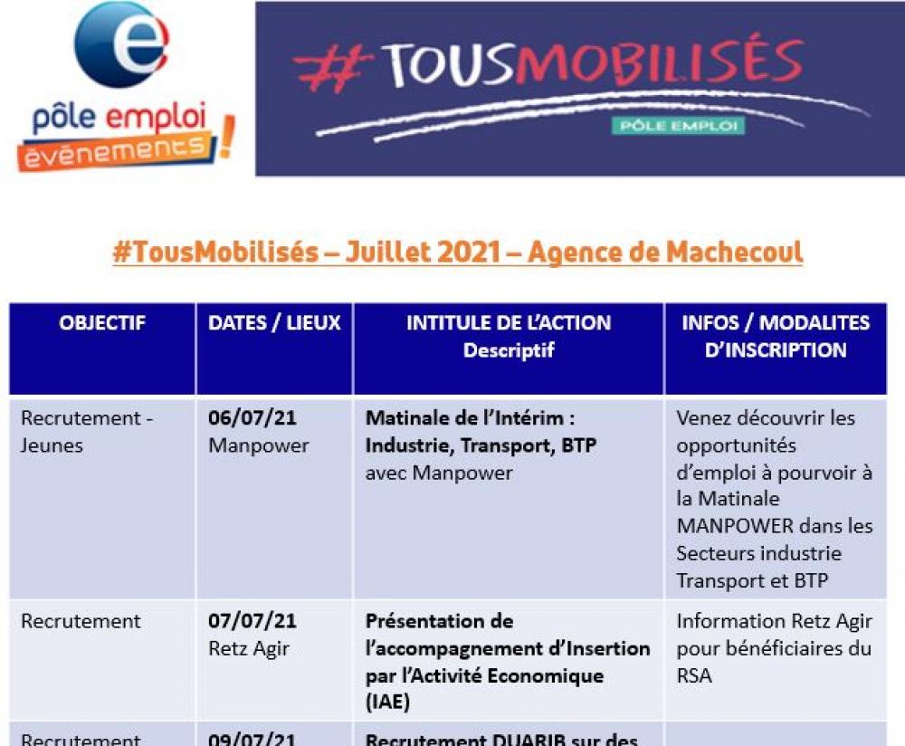 Les Evènements Recrutement de votre Pôle emploi Machecoul Les Evènements Recrutement de votre Pôle emploi Machecoul