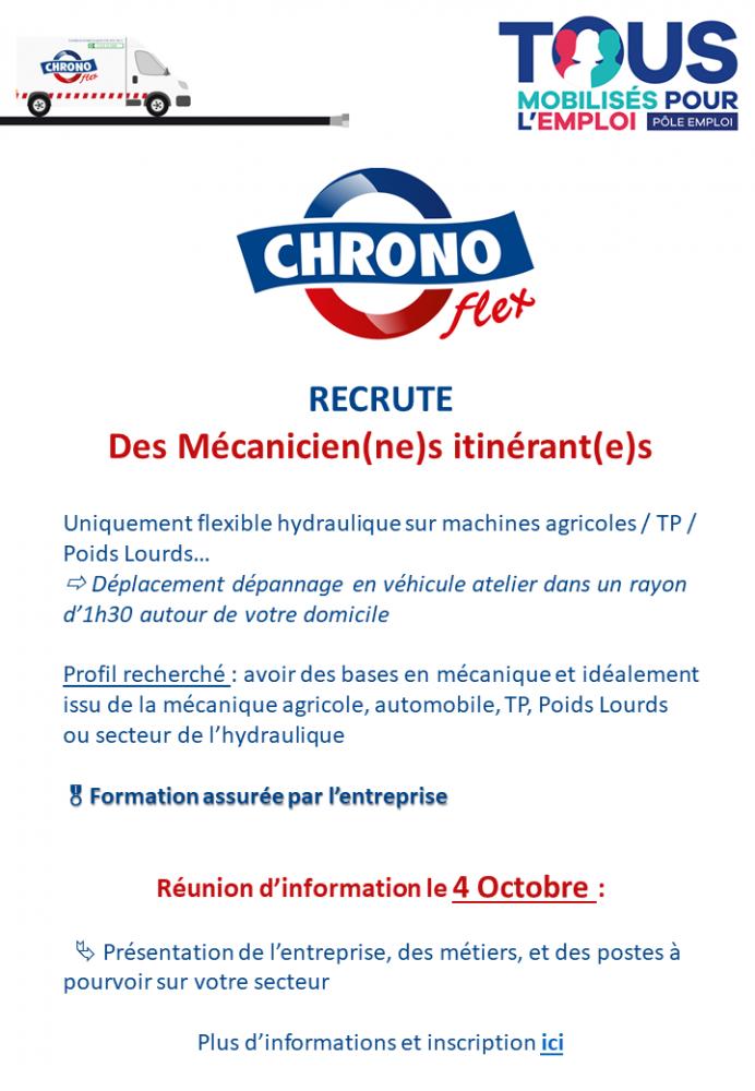 CHRONOflex recrute ! CHRONOflex recrute !