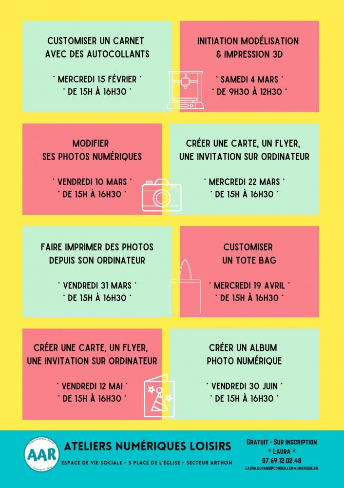 Atelier numérique loisir Atelier numérique loisir