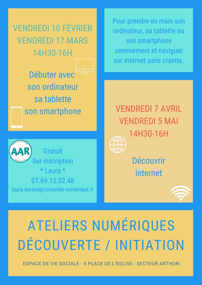 Atelier numérique découverte Atelier numérique découverte
