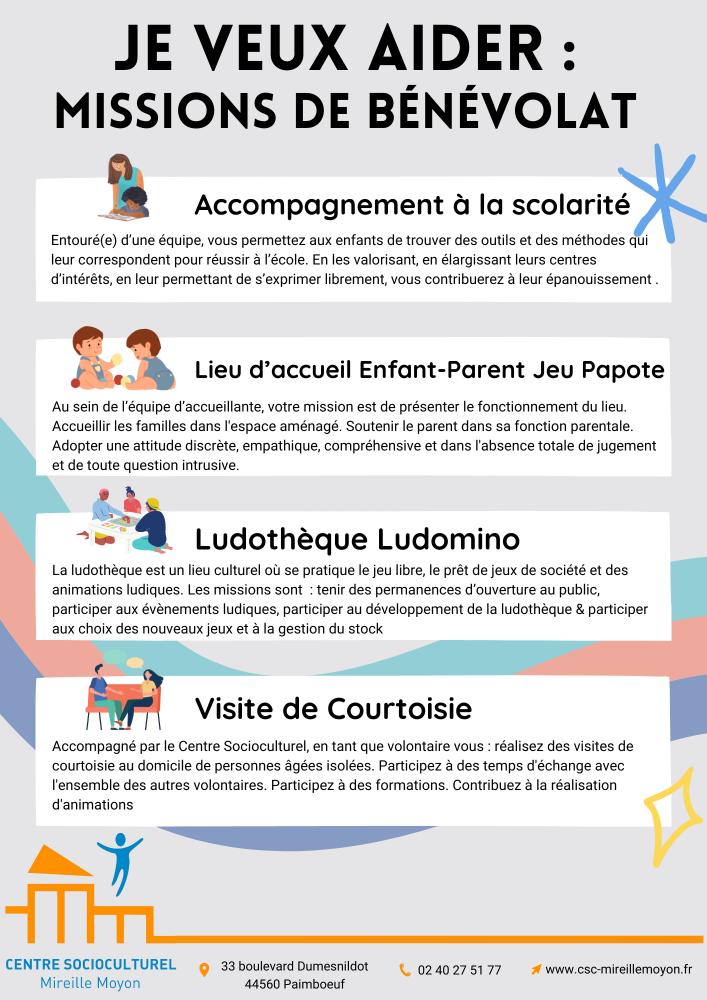 Bénévoles, je veux aider Bénévoles, je veux aider