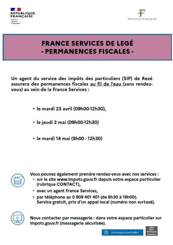 Permanences impôts Permanences impôts
