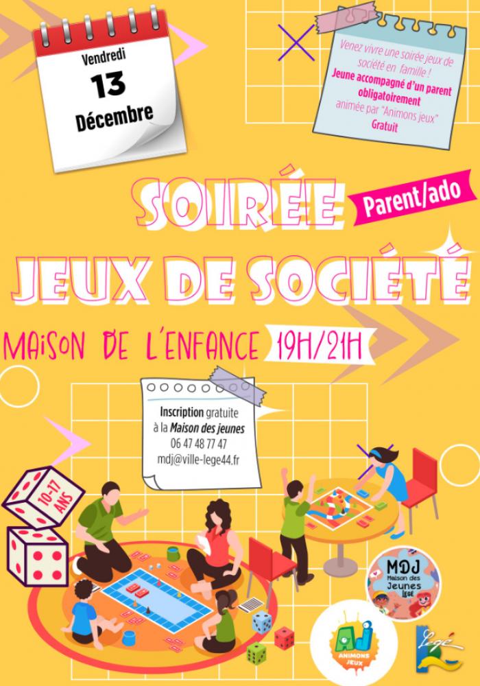 Soirée jeux de société Soirée jeux de société