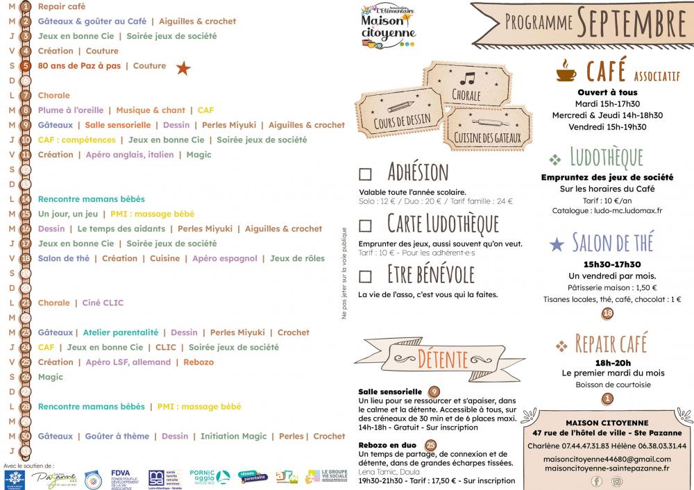 Helene Rouvier Le Groupe Vie Sociale - Programme du mois de juin