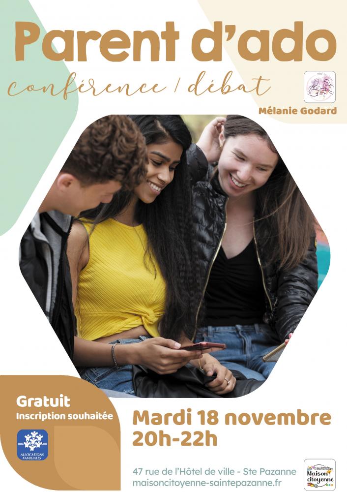 Conférence : parents d'ado Conférence : parents d'ado